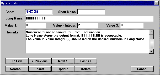 System One Code Search GL4.0 System Maintenance